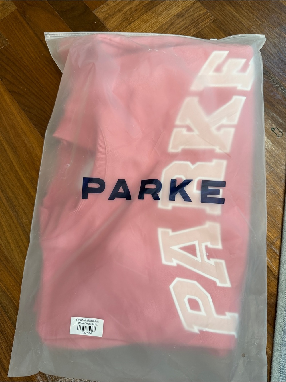 PARKE PinkAid Mockneck L/XL NWT Original Packaging Pink Limited Edition - Picture 3 of 6